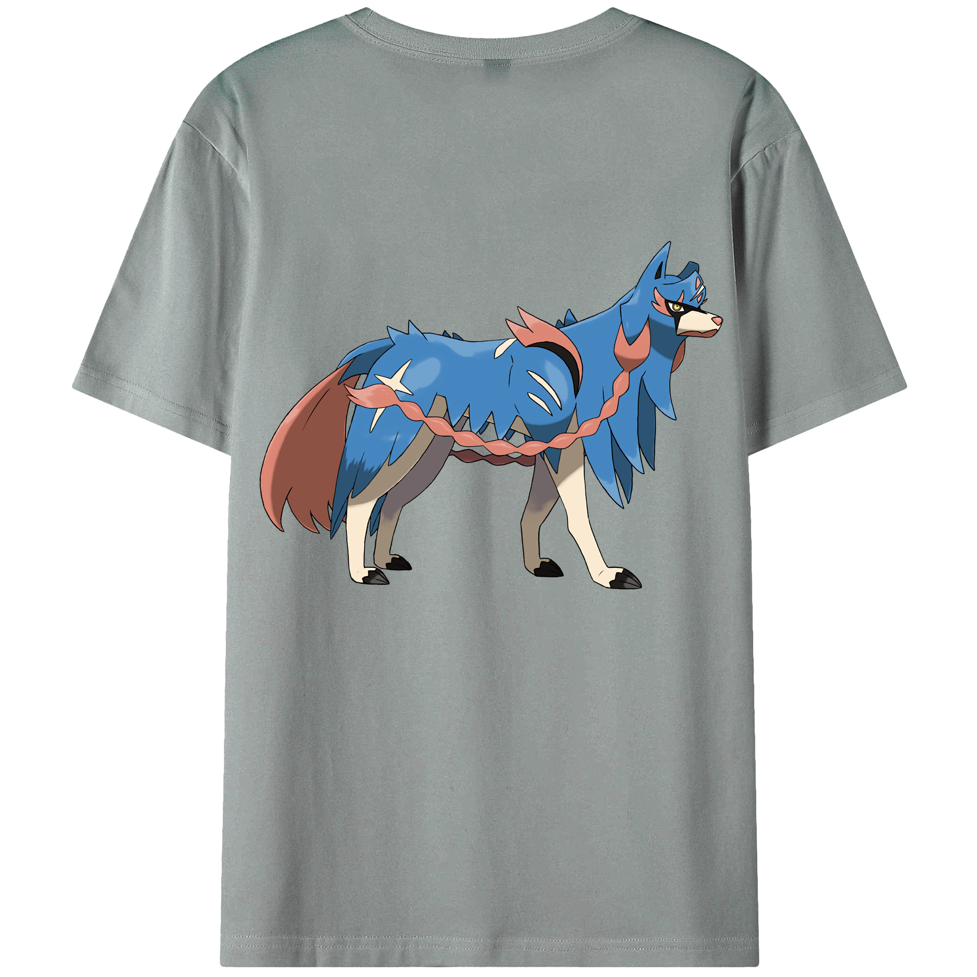 （画像用） ポケットモンスター Pokémon 綿100％ メンズ半袖Tシャツ（バックプリント） 通気性